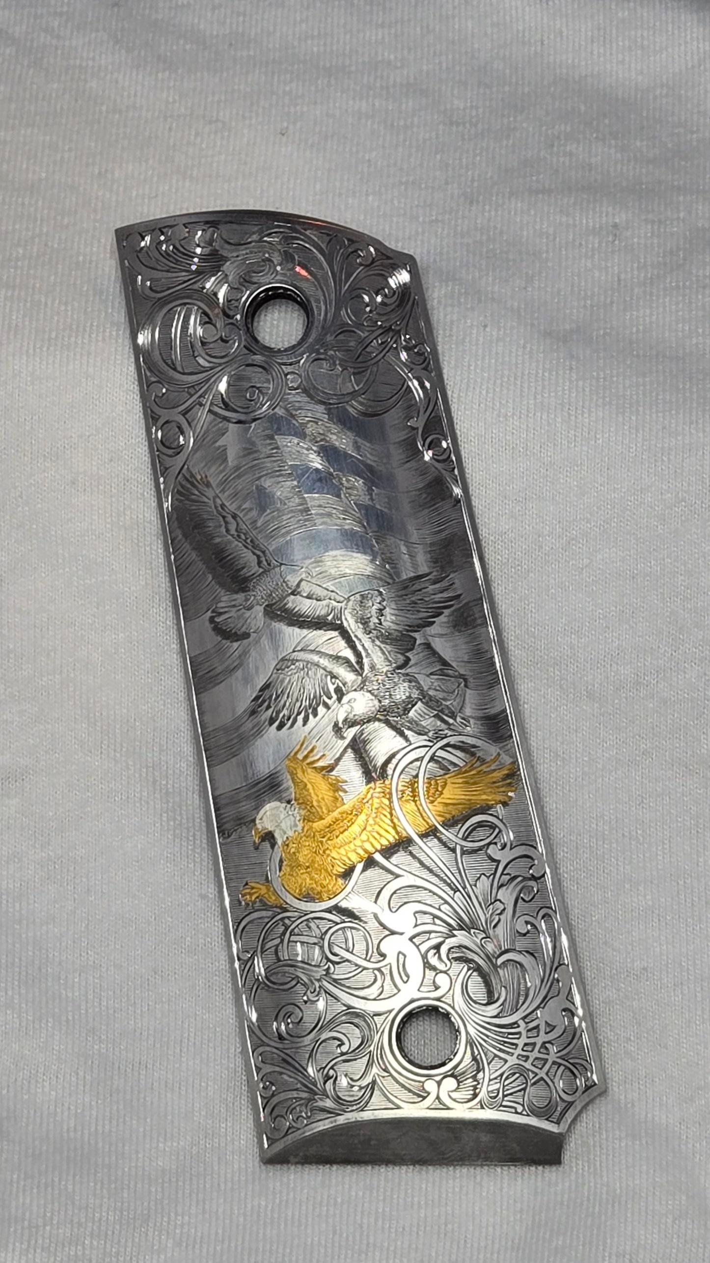 1911 Grip — Eagle Bulino & Gold Inlay