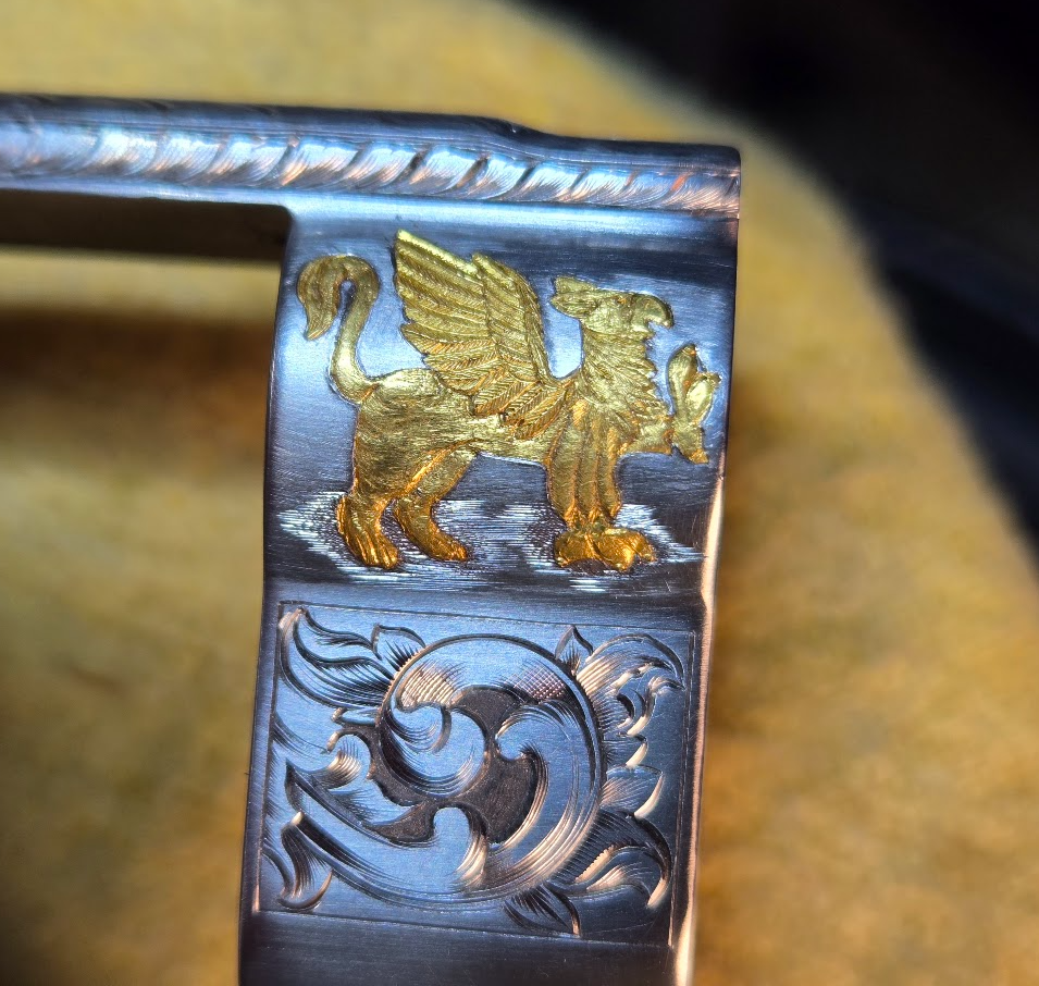 Pistol Frame — Griffin Gold Inlay