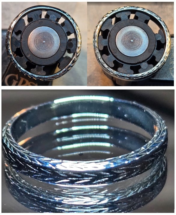 Titanium Ring — Engraved Band